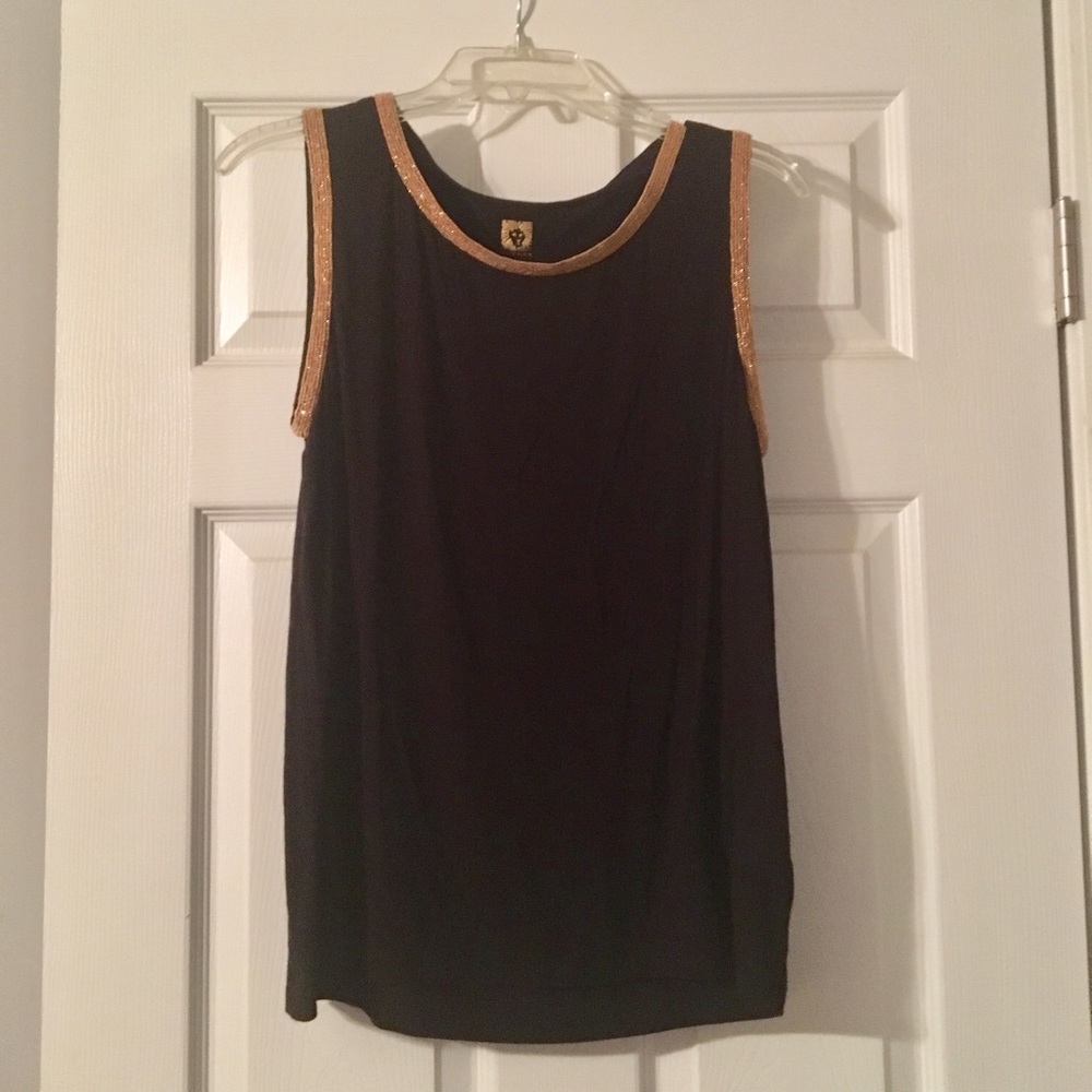 Anne Klein Gold Lined Shirt